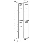 SUS 322 W  Szafa skrytkowa SUS 322 W na nóżkach