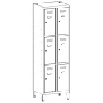 SUS 323 W Szafa skrytkowa SUS 323 W na nóżkach