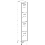 SUS 314 W Szafa skrytkowa SUS 314 W na nóżkach