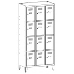 SUS 334 W Szafa skrytkowa SUS 334 W na nóżkach