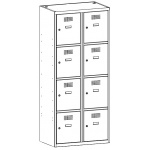 SUS 424 W  Szafa skrytkowa SUS 424 W 