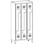 SUL 33 W na nóżkach  Szafa ubraniowa Szafy ubraniowe