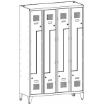 SUL 34 W na nóżkach Szafa ubraniowa  Szafy ubraniowe