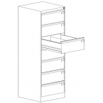 Szafka kartotekowa Szk 318/7 do kopert B5