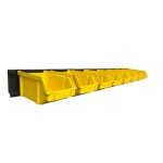 Listwa z ośmioma pojemnikami warsztatowymi L8 AIII