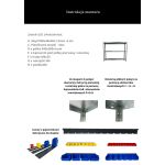 Regał garażowy 1000x940x300 3 półkowy A z nośnością do 300kg 