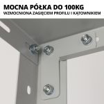 Regał metalowy 200x118x60 Malowany Strong 5 półek max 900 kg