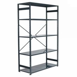 Regał metalowy antracyt 200x130x40 5 półek 150/1200 kg