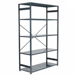 Regał metalowy antracyt 200x130x50 5 półek 150/1200 kg