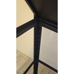 Regał metalowy czarny 200x100x40 5 półek 150 kg 