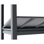 Regał metalowy czarny 200x100x40 5 półek 150 kg 