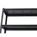 Regał metalowy czarny 200x100x40 5 półek 150 kg 