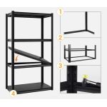 Regał metalowy czarny 200x100x40 5 półek 150 kg 