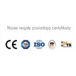 Regał metalowy ocynkowany 195x95x61cm 4 półek Starter