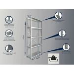 Regał metalowy ocynkowany 195x95x41cm 5 półek Starter