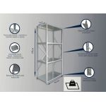 Regał metalowy ocynkowany 195x95x51cm 4 półek Starter