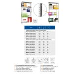 Regał Metalowy ST 200x100x40cm 5 półek 100kg/500kg