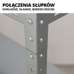 Regał metalowy Ocynkowany 200x94x50 Strong 5 półek max 900 kg