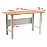 STÓŁ WARSZTATOWY  D 150x75x90 cm