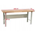 STÓŁ WARSZTATOWY DXL 200x75x90 cm