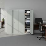 Szafa metalowa na dokumenty w biurze RODO