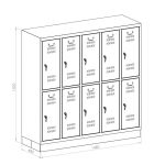 Szafa szkolna ubraniowa SU300/52N 