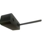 Uchwyt na broń krótką (lufa wsuwana na pręt) od  kaliber 9 mm do ściany lub drzwi na magnes